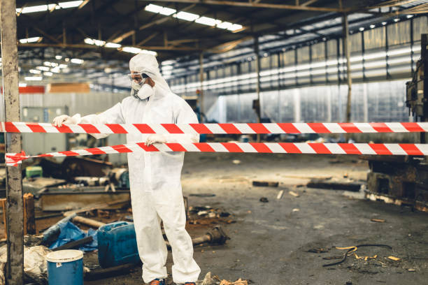 Professional Infectious Disease Decontamination technician working in Bristol, PA